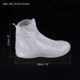 thumbnail image 2 of Unique Bargains Surchaussures Pliables Réutilisables en Silicone 30x21cm Imperméables, Blanc, 2 of 7