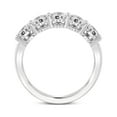 thumbnail image 3 of IGI Certified Oval Shape Lab Grown Diamond Anniversary Band Ring For Women | 5 Stone 5 CT TW In 14K White Gold | FG-VS1-VS2 Quality Portia Friendly Diamonds Band Ring, 3 of 5