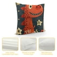 thumbnail image 4 of YINGXI  Throw Pillow Covers Badge Cute Dinosaur Head Drawing Typo Baby Decor Linen Pillow Cases Home Decorative Square Pillowcases 22x22in, 4 of 5