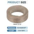 thumbnail image 2 of Uxcell Edge Banding, Wood Veneer Tape Pre-glued Flexible Plywood Edge Banding with Hot Melt Adhesive for Furniture Black Walnut 3/4 Inch x 10 ft, 2 of 7