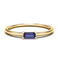 thumbnail image 1 of East-West Stackable Baguette Birthstone Ring - Blue Sapphire (September), 1 of 5