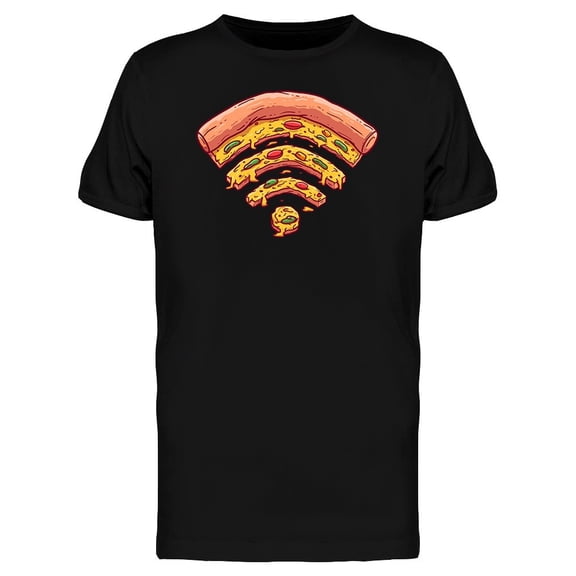 Pizza Wifi Symbol Shape Tee Men's -Image by Shutterstock