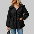 thumbnail image 6 of Fiaer,Oversized Full Zip Hooded Jackets for Women,Women's Drawstring Loose Fit Windproof Tops,Ladies Long Sleeve Lightweight Outerwear with Pockets Black XXL, 6 of 9