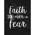 thumbnail image 2 of Tstars - Faith Over Fear Christian Fashion Gifts Women T-Shirt XX-Large Red, 2 of 6