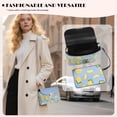 thumbnail image 3 of Pzuqiu Lemon Print Crossbody Bags for Women Minimalist Trendy Fashion Casual Leather Quilted Shoulder Bag with Chain Strap Exquisite Vintage Functional Gifts for Women, 3 of 7