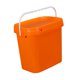 thumbnail image 2 of Cubo rectangular de 10 litros, resistente y grueso, para limpieza del hogar, camping, pintura y agua. naranja, 2 of 9