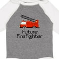thumbnail image 4 of Inktastic Ladder Truck Future Firefighter Boys or Girls Long Sleeve Baby Bodysuit, 4 of 5