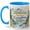 Blue, variant on Nature Makes Everything Better Coffee Mug, Mountain Lake Nature Mug, Outdoor Hiking Birthday Christmas Gift, Watercolor Wildflower Forest Quote Art, 11 oz White Ceramic Coffee Cup Gift