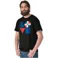 thumbnail image 4 of Domical Republic Flag DR Pride Love Men's Graphic T Shirt Tees Brisco Brands S, 4 of 4