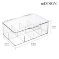 thumbnail image 4 of Caja de almacenamiento mDesign, botiquín de primeros auxilios de plástico, 8 secciones divididas, 4 of 9