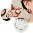 thumbnail image 3 of Collier Boucles d'Oreilles en Zircon Noir pour Femmes Ensemble P2K6, 3 of 6