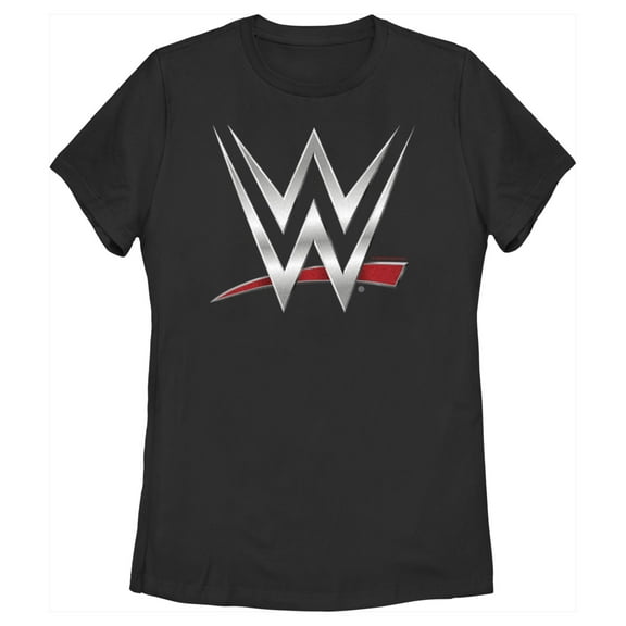 Women's WWE Chrome Logo Graphic Tee Black 2X Large