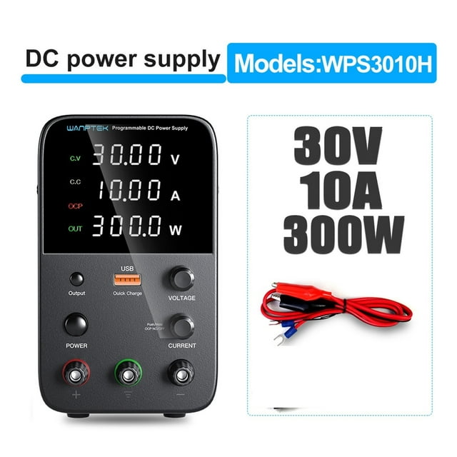Adjustable DC Power Supply 30V 10A LED Lab Bench Power Source Stabilized Power Supply Voltage Regulator Switch 60V 5A