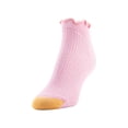 thumbnail image 3 of GoldToe Edition Women's Lettuce Edge Rib Quarter Socks Assorted, 6 Pairs, Size 6-9, 3 of 10