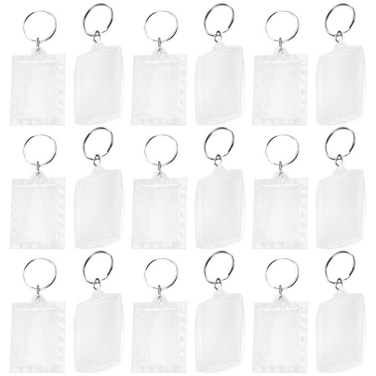 Gradient Acrylic Keychain Blanks Transparent Keychains Clear - Temu