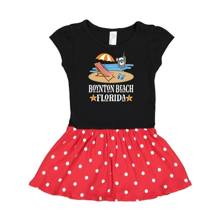 

Inktastic Boynton Beach Florida Vacation Gift Toddler Girl Dress