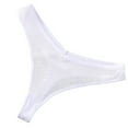 thumbnail image 1 of Jumpingount Ropa interior de algodón para mujer, bragas en Tanga, transpirables, sexis, para chica, bragas elásticas de cintura baja, lencería para mujer Ropa interior Blanco L Jumpingount AP000438-08, 1 of 6