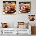 thumbnail image 4 of Designart "Food Breakfast Painting Dot III" Food & Beverage Canvas Wall Art, 4 of 5