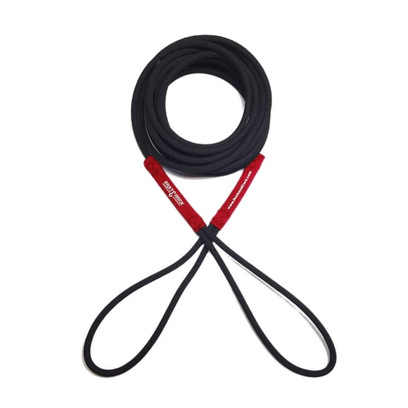 Boat Line Rope Bungee - Heavy Duty Line for Launching, Retrieving, Mooring and Docking (Black/Red, 15 Feet)