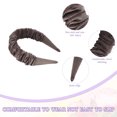 thumbnail image 3 of Diadema de turbante para niñas, banda de accesorios para el cabello, diadema sólida para mujeres y niñas, 3 of 5
