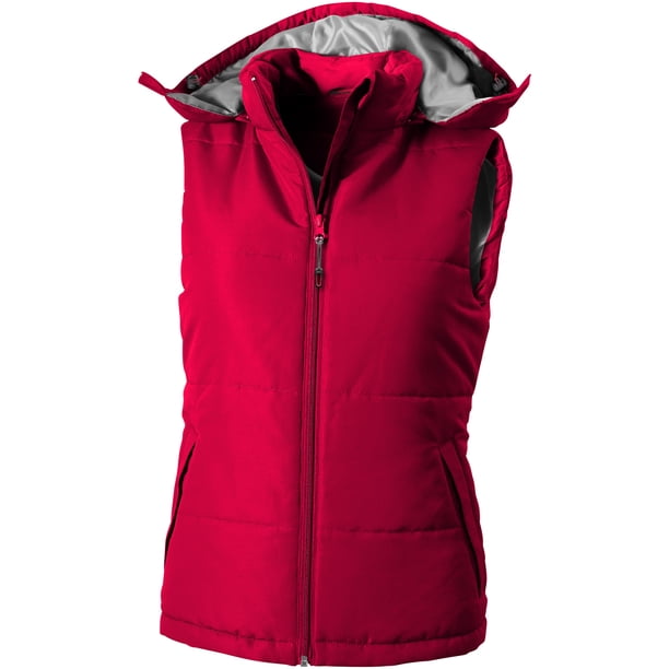 Slazenger - Chaleco acolchado Gravel para mujer (Rojo)