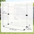 thumbnail image 3 of Neatifyes 4 Piece Dog Agility Training Equipment for Dog Agility Course with Adjustable Height Jump Bars, Included Carry Bag, & Displacing Top Bar, White, 3 of 9