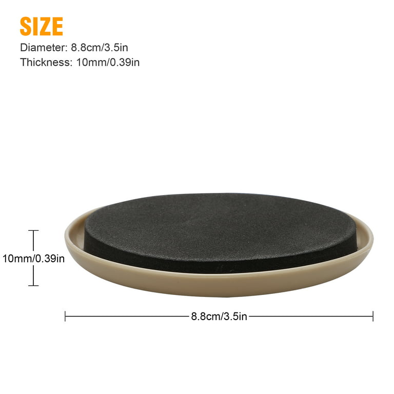 3.5 Inch Furniture Sliders 89 Mm Round Felt Sliders Moving Furniture Gliders  Pads For Hard Acsergery Gift