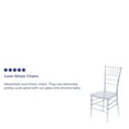 thumbnail image 5 of Flash Furniture Flash Elegance Crystal Ice Blue Stacking Chiavari Chair, Set of 2, 5 of 14