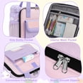 thumbnail image 5 of Treamon Insulated Lunch Bag with Water Bottle Holder Shoulder Strap, Kids Lunch Bag for Back to School, Lunch Bags for Women (Purple), 5 of 6