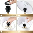 thumbnail image 3 of CJC 2 Pack Table Lamp 16" Modern Table Desk Lamp for Bedroom Living Room Hollowed Out Base, 3 of 10