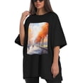 thumbnail image 4 of Plus Size Shirt for Women Black Tops for Women Short Sleeves Shirt for Women T Shirt Crewneck Shirt for Women XL, 4 of 5