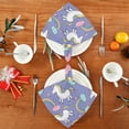 thumbnail image 4 of GZHJMY Set of 4 Cute Unicorns Satin Napkin Square 20 Inches Table Napkins Soft Smooth Decorative Napkins for Wedding Banquet Party Decoration, 4 of 6