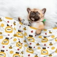 thumbnail image 3 of Disketp Bees and Flowers Dog Blanket/Bed Cover for Dogs and Cats,Puppy Essentials-Large, 3 of 8