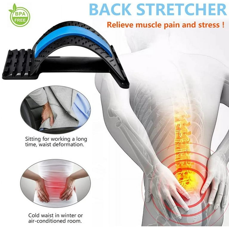 Back Stretcher Pillow - Dr. Approved for Back Pain Relief, Lumbar Support,  Herniated Disc, Sciatica Pain Relief, Posture Corrector, Spinal Stenosis,  Neck Pain, Support for prolonged Sitting (Pink)