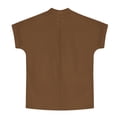 thumbnail image 5 of hotojiny Unisex Girls Boys Cotton Linen Shirt V Neck Button up Beach Shirts Casual Teen Kids Tees Tops with Side Slit 4-14 Years, 5 of 7