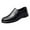 Black, variant on PMUYBHF Male Leather Boots for Men Work Fashion Men's Breathable Comfortable Business Slip on Work Leisure Solid Color Leather Shoes 44