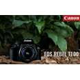 thumbnail image 2 of Canon EOS 4000D / Rebel T100 Appareil Photo Reflex Numérique Neuf avec Objectif 18-55 mm + Ensemble de Filtres, Sac + Plus (Modèle International), 2 of 8