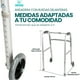 thumbnail image 2 of Andadera Ortopédica 2 en 1 con 2 Ruedas | Andador Plegable de Aluminio Ajustable en Altura | Puños Acojinados y Ruedas 5" | Apoyo para Adultos Mayores hasta 110 kg, 2 of 9