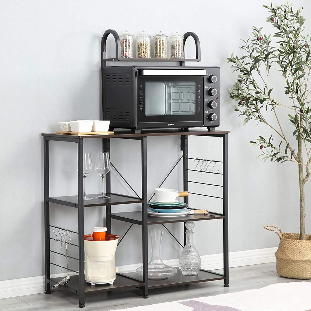 Somdot Baker’s Rack 35.4" Wide Kitchen Utility Shelf 3Tier + 4Tier