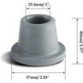 thumbnail image 7 of 4 Pcs Replacement Rubber Feet for Shower Chair, Shower Bench, Shower Seat Non Slip Rubber Tips (1", Grey), 7 of 7