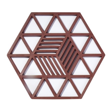 

Rubber Trivet Mat Heat Insulating Geometric Hollow Pot Holder Mat Bowl Coaster