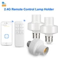 thumbnail image 3 of Adaptador de bombilla E27 Titular de la lámpara Interruptor de bombilla de plástico de plástico Dormitorio Accesorios de iluminación Hogar Suministros inteligentes 2.4G Vogacara HA012029-00B, 3 of 7