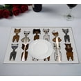 thumbnail image 1 of EREHome Alpaga cartoon set set set de Napperons de Table Tapis de Tasse 12x18 Pouces, Ensemble de 2, 1 of 2