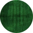 thumbnail image 1 of Ahgly Company Indoor Round Abstract Green Modern Area Rugs, 3' Round, 1 of 4
