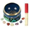thumbnail image 7 of IBA Indianbeautifulart Tibetan Singing Bowl Musical Instrument For Meditation W/ Stick & Cushion Handcrafted In Nepal Bowl For Relaxation, Yoga & Spiritual Healing, 7 of 7