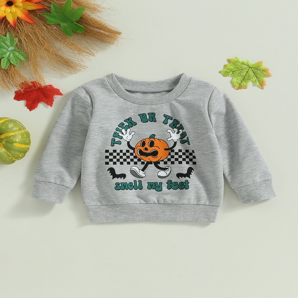 PanLidapan Pull D'Halloween Pour Bébé Fille, Cardigan Citrouille à Manches Longues Boutonné De Dessin Animé Pour Enfants Filles Halloween Tricot Chaud Tricot, Kaki, 3-6 Mois