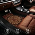 thumbnail image 6 of Car Floor Mats Set of 4, Eastern Accent Vintage Persian Pattern Vehicle Front Rear Carpets Mats Car Floor Rugs Non-Slip Auto Foot Mats Car Accessories Universal Fit for Car SUV Truck Van, 6 of 7