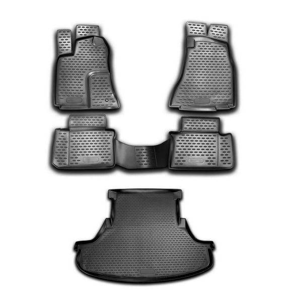 Custom Floor Mats & Cargo Liners for Chrysler 300 / 300C 2005-2010 Black 5 Pcs