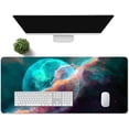 thumbnail image 4 of Planet Mouse Pad 31.5x11.8 Inches Fantastic Cartoon Universe Starry Sky Nebula Pattern Printed Game Mouse Pad for Home Studio Keyboard Table Mat BDHYMN83, 4 of 6