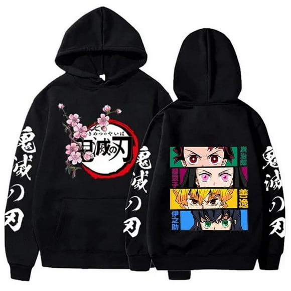 New Fashion Personality Hoodies Demon Slayer Kamado Nezuko Printing Hooded Pullover Women Men Casual Long Sleeve Sweatshirts Top